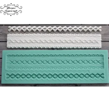 Yueyue Sugarcraft Border silicone mold fondant mold cake decorating tools chocolate gumpaste mold
Yueyue Sugarcraft Border silicone mold fondant mold cake decorating tools chocolate gumpaste mold