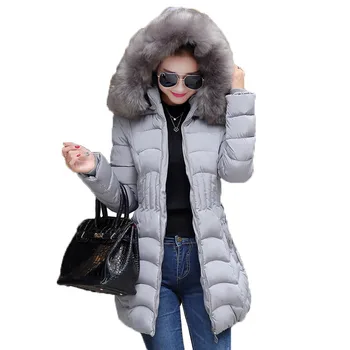 New Korean Women Big Fur Collar Hooded Long Parkas 2020 Fashion Thicken Warm Down Cotton Jacket Coat Women's Loose Cotton Coats
New Korean Women Big Fur Collar Hooded Long Parkas 2020 Fashion Thicken Warm Down Cotton Jacket Coat Women's Loose Cotton Coats
