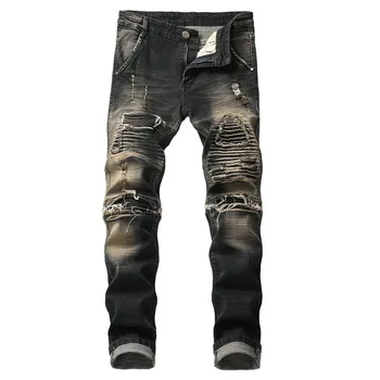 2019 New Fashion Men Jeans Runway Slim Racer Biker Jeans Fashion Hip hop Skinny Jeans For Men Denim Joggers Pants Male
2019 New Fashion Men Jeans Runway Slim Racer Biker Jeans Fashion Hip hop Skinny Jeans For Men Denim Joggers Pants Male