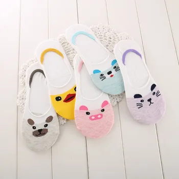 5pairs/lot Cute Women Slippers Aninals cute printed Invisible No Show Nonslip Low Cut Cotton Boat Socks Silicone women's Sock
5pairs/lot Cute Women Slippers Aninals cute printed Invisible No Show Nonslip Low Cut Cotton Boat Socks Silicone women's Sock