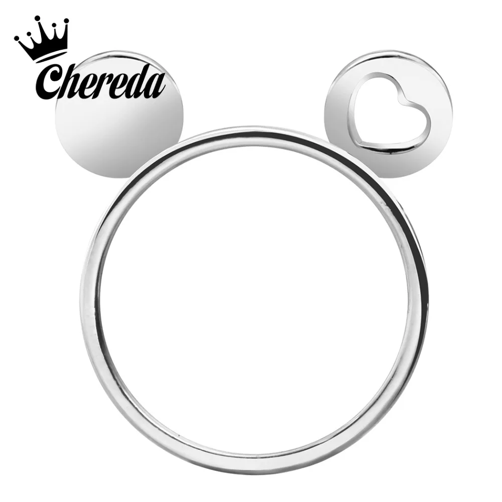 Chereda Mickey Silver Ring 7 Size Trendy Women Female Finger Rings Party Jewelry Anel Feminino Engagement Ring Wholesale
Chereda Mickey Silver Ring 7 Size Trendy Women Female Finger Rings Party Jewelry Anel Feminino Engagement Ring Wholesale