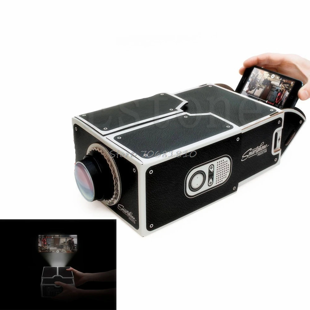 DIY Cardboard Smartphone Projector DIY Mobile Phone Projector Portable Cinema #R179T# Drop Shipping
DIY Cardboard Smartphone Projector DIY Mobile Phone Projector Portable Cinema #R179T# Drop Shipping