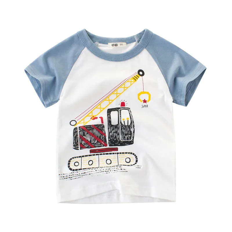Summer Boys White Short Sleeve Tops Tees Kids Cartoon Excavator 2 3 4 5 6 7 8Y T-shirts Toddler Clothing Children Cotton Clothes
Summer Boys White Short Sleeve Tops Tees Kids Cartoon Excavator 2 3 4 5 6 7 8Y T-shirts Toddler Clothing Children Cotton Clothes