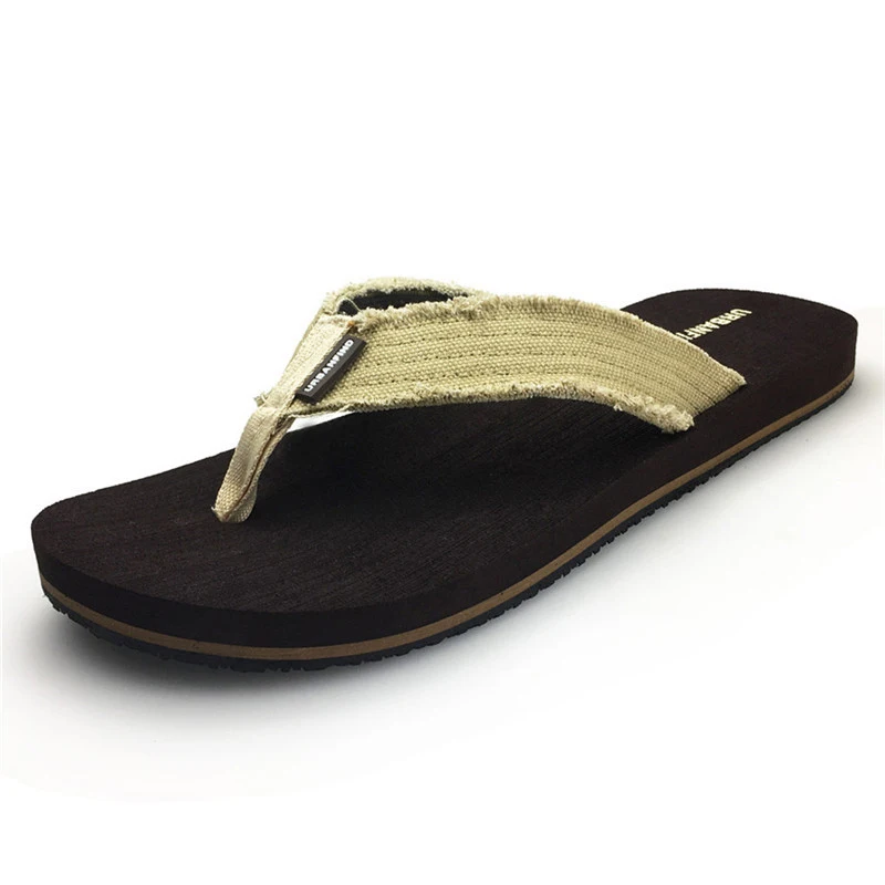Canvas Band Men Casual Flip Flops Big Size 41-46 Breathable Man Summer Slippers Beach Shoes Black Brown
Canvas Band Men Casual Flip Flops Big Size 41-46 Breathable Man Summer Slippers Beach Shoes Black Brown