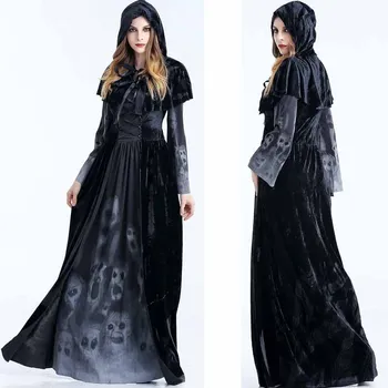 2019 Newest Soft Velvet Women Vampire Costume Masquerade Stage Costume Black Devil Dress Zombie Ghost Uniform Halloween Cosplay
2019 Newest Soft Velvet Women Vampire Costume Masquerade Stage Costume Black Devil Dress Zombie Ghost Uniform Halloween Cosplay