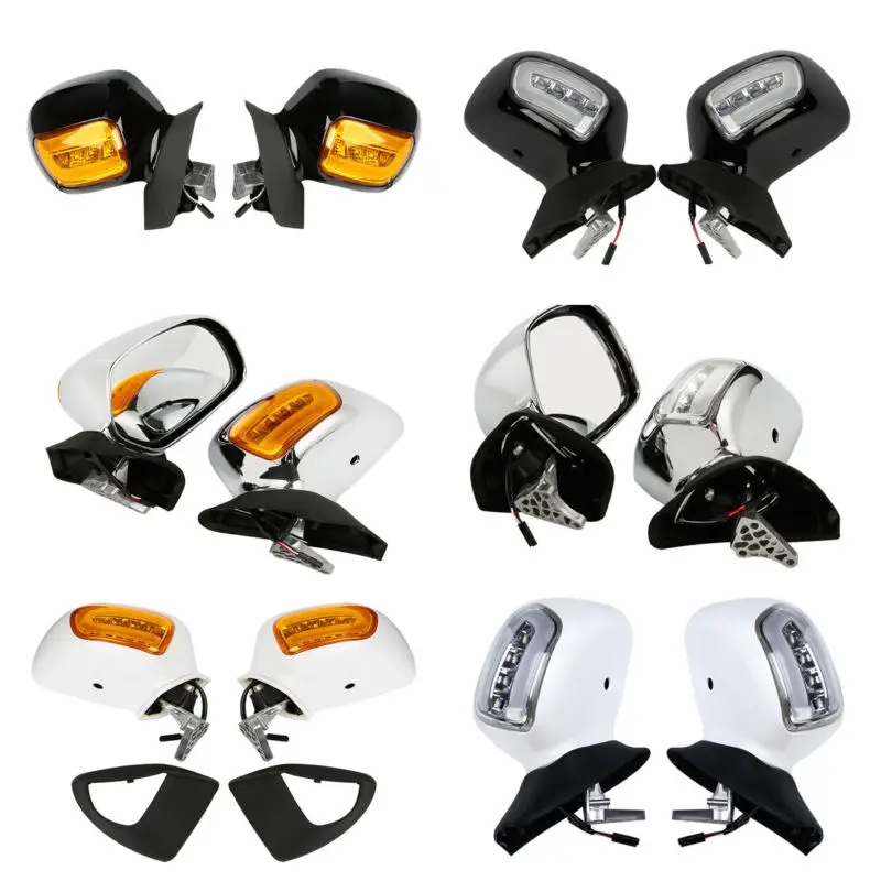 Motorcycle Left Right Rear view Mirrors W/ LED Turn Signals For Honda Goldwing GL1800 01-12 2001-2012
Motorcycle Left Right Rear view Mirrors W/ LED Turn Signals For Honda Goldwing GL1800 01-12 2001-2012