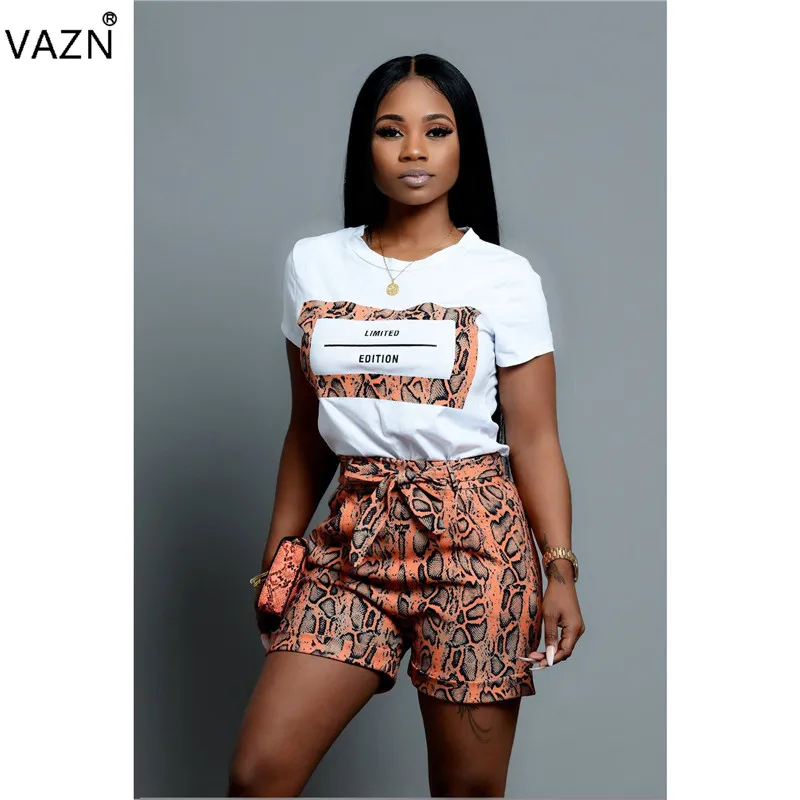 VAZN 2019 summer sexy lady 4colors regular set white T shirt print shotrs casual set young girl streetwear plain new set LSD8377
VAZN 2019 summer sexy lady 4colors regular set white T shirt print shotrs casual set young girl streetwear plain new set LSD8377