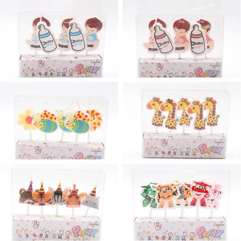 5pcs Animal Cartoon Candle Birthday Cake Topper Decoration Kids Children's Day Evening Party Decorations Supplies
5pcs Animal Cartoon Candle Birthday Cake Topper Decoration Kids Children's Day Evening Party Decorations Supplies