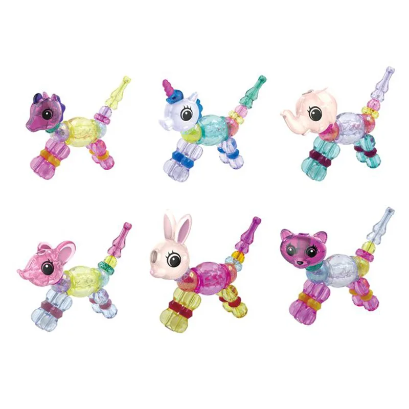 Children's Chain Elves DIY Toy Bracelet Assembly Pet Elves Crystal Animal Transformed Bracelet Beads Girl Toys Gift
Children's Chain Elves DIY Toy Bracelet Assembly Pet Elves Crystal Animal Transformed Bracelet Beads Girl Toys Gift