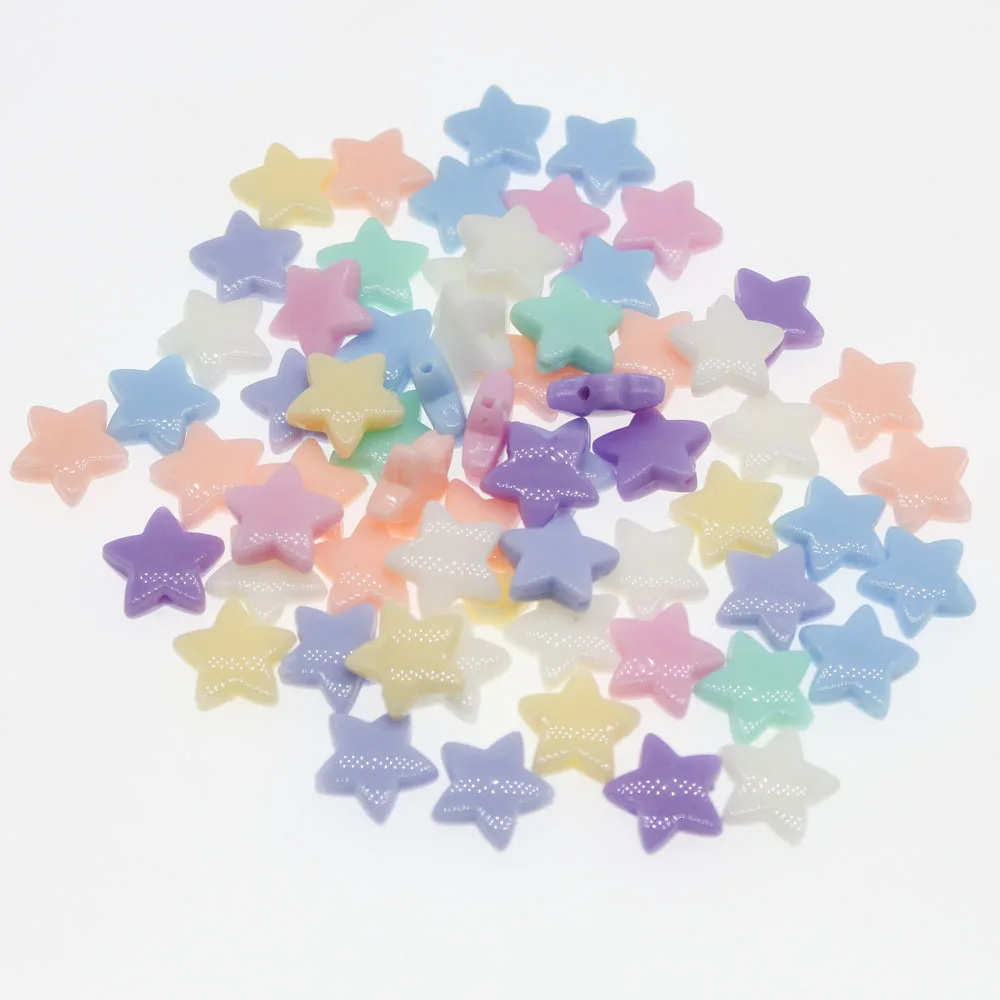 CHONGAI 100Pcs Acrylic Candy color Pentagram Beads For Jewelry Making DIY Beads Accessories
CHONGAI 100Pcs Acrylic Candy color Pentagram Beads For Jewelry Making DIY Beads Accessories