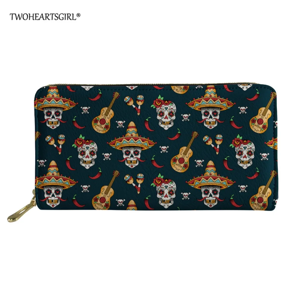 Twoheartsgirl Sugar Skull Wallet Female Clutch Coin Purse Women PU Leather Wallet Long Zipper Wallets Skull Flower Design Purse
Twoheartsgirl Sugar Skull Wallet Female Clutch Coin Purse Women PU Leather Wallet Long Zipper Wallets Skull Flower Design Purse