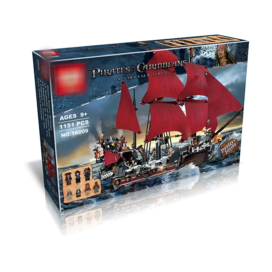 DHL 16009 Pirates series The Queen Annes Revenge model Building Blocks set Compatible 4195 Classic Pirate Ship Toys for children
DHL 16009 Pirates series The Queen Annes Revenge model Building Blocks set Compatible 4195 Classic Pirate Ship Toys for children