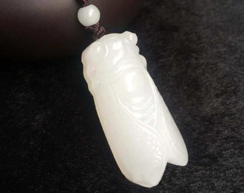 Wholesale price free shipping ^^^^ Fine 100% Natural White stone Carved Cicada stone Lucky Pendants Necklace
Wholesale price free shipping ^^^^ Fine 100% Natural White stone Carved Cicada stone Lucky Pendants Necklace