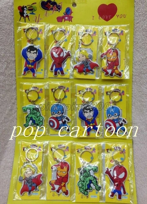 New 3 Sheets 36Pcs Superhero Avengers Key Ring Cartoon Keychains Dolls Bag Pendant For Best Gift Free Shipping p34
New 3 Sheets 36Pcs Superhero Avengers Key Ring Cartoon Keychains Dolls Bag Pendant For Best Gift Free Shipping p34