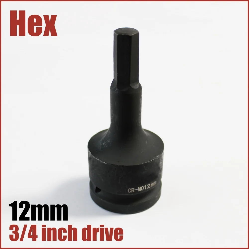 3/4 inch drive air impact socket wrench bit deep black hex allen driver 6 point 12mm H12 CR-MO car tools garage hand tools
3/4 inch drive air impact socket wrench bit deep black hex allen driver 6 point 12mm H12 CR-MO car tools garage hand tools