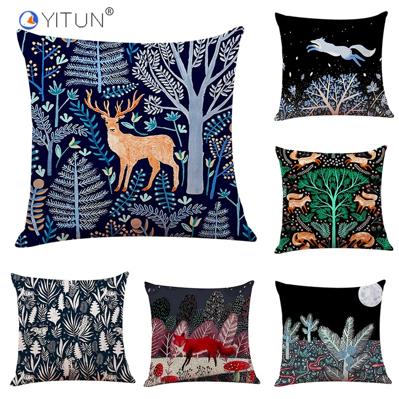 YITUN 45*45 Scenic Cushion Cover North Euro Animal Throw Pillow Cover Woven SquareCushion Sham Print Pillow Cover Decor Sofa
YITUN 45*45 Scenic Cushion Cover North Euro Animal Throw Pillow Cover Woven SquareCushion Sham Print Pillow Cover Decor Sofa