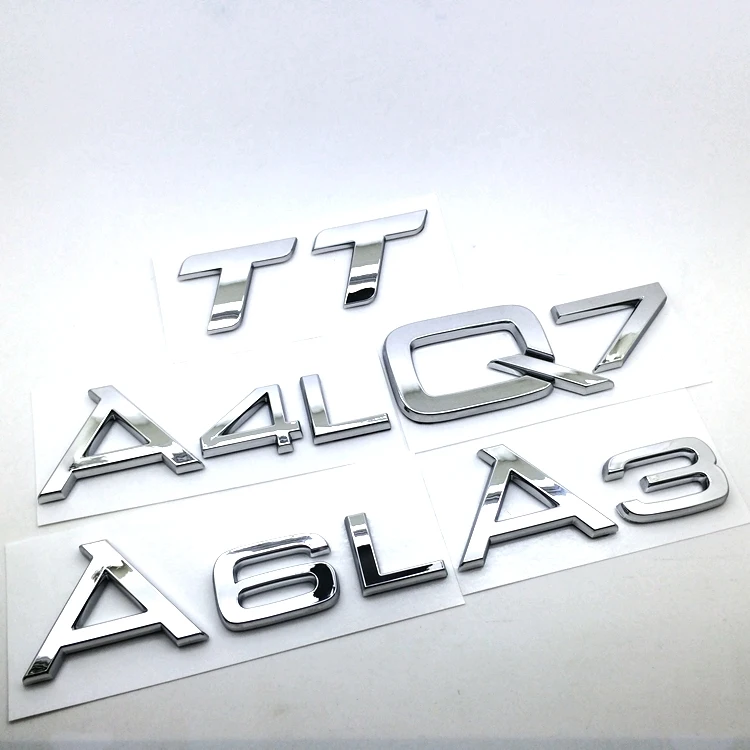 Наклейка на заднюю панель автомобиля ABS Автомобильная эмблема задний для audi A3 A4 A6