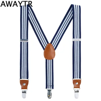 AWAYTR Kids Striped Suspenders Baby Girls 60cm Leather Flexible Strap Clothing Braces 3 Clips-on Trousers Boys Girl Suspender
AWAYTR Kids Striped Suspenders Baby Girls 60cm Leather Flexible Strap Clothing Braces 3 Clips-on Trousers Boys Girl Suspender