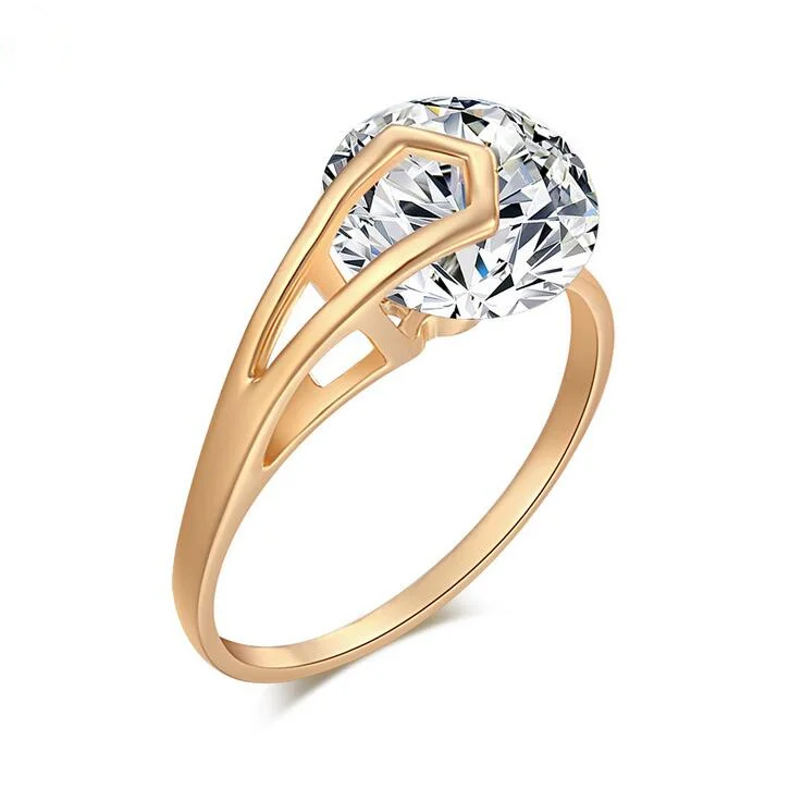 Brokenstone 10 мм циркония кольцо для женщин ювелирные изделия вечерние стиль|rings for