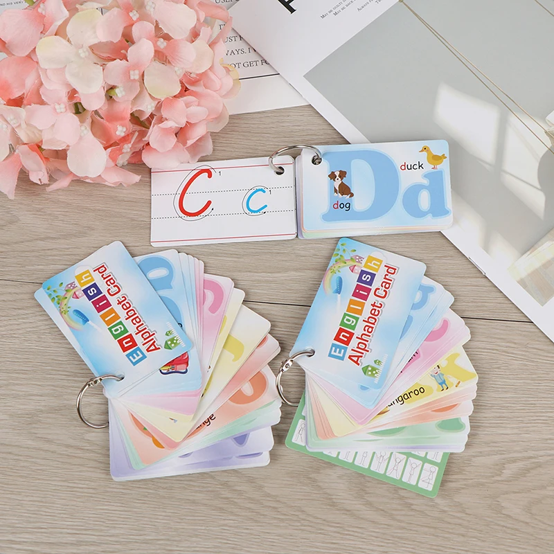 26 Letter English Flash Card Handwritten Montessori Early Development Learning Educational Toy For Children Kid Gift With Buckle
26 Letter English Flash Card Handwritten Montessori Early Development Learning Educational Toy For Children Kid Gift With Buckle