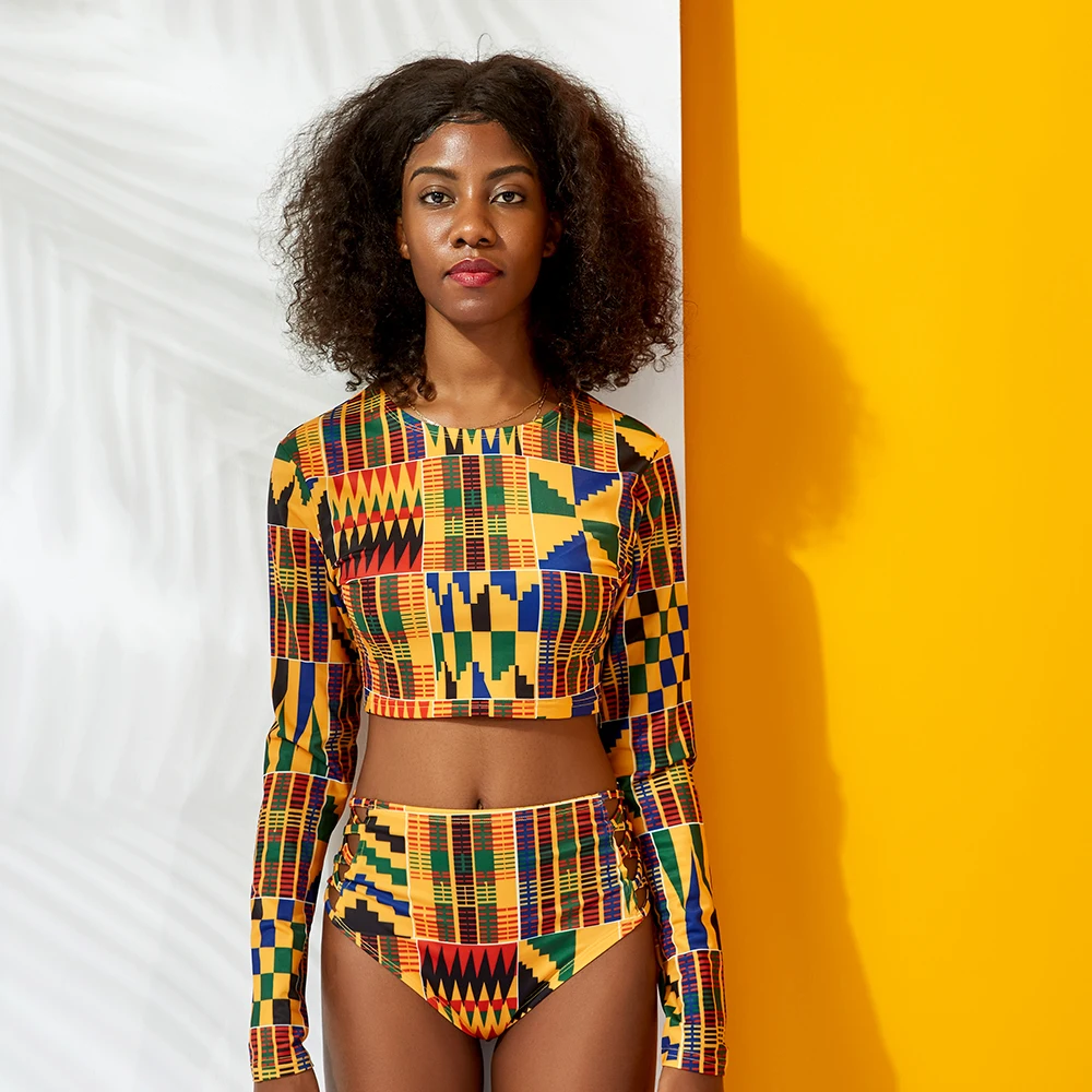 Sexy swimwear 2019 african printed women Swimsuit Female Sunscreen swimsuit Tankini biquine
Sexy swimwear 2019 african printed women Swimsuit Female Sunscreen swimsuit Tankini biquine