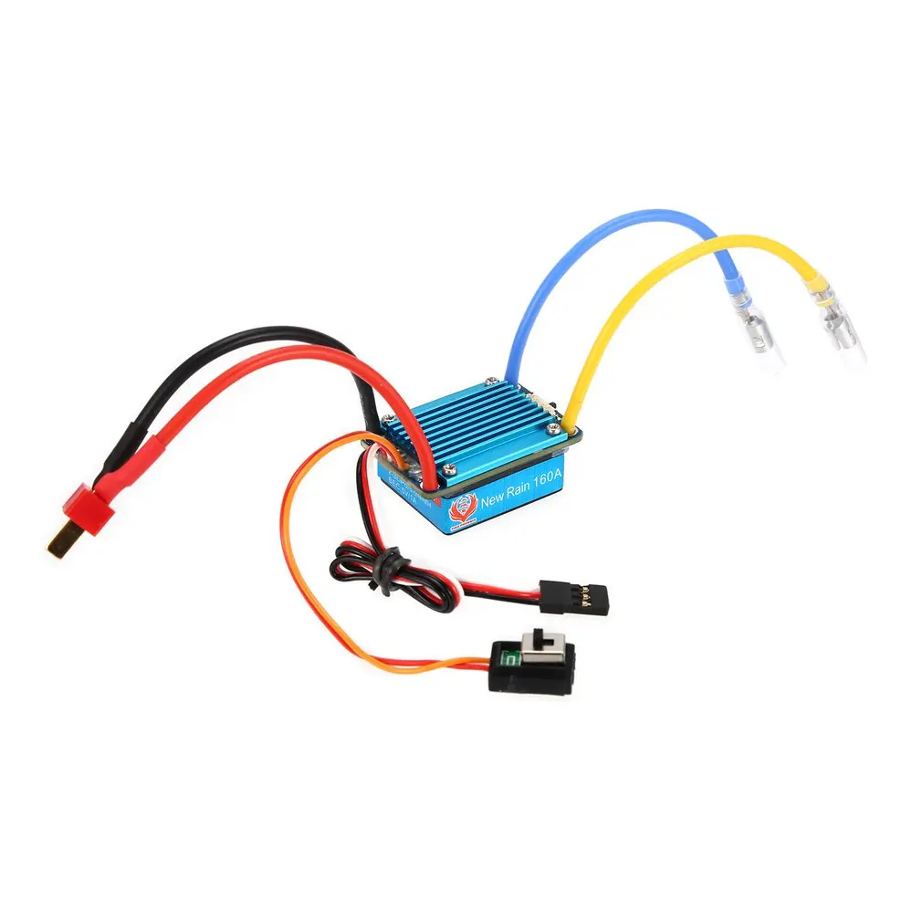 

Waterproof Brushed ESC 160A 3S with 5V 1A BEC T-Plug/XT60 -Plug For 1/12 RC Car Multiple Protection Bidirectional Operation Mode