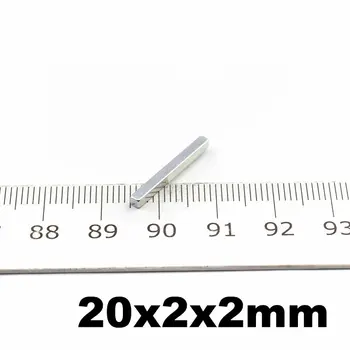 Neodymium Magnet Block cubes 20x2x2mm NdFeB Magnets Powerful Tinny Permanent Magnetics for Teaching Study 100pcs
Neodymium Magnet Block cubes 20x2x2mm NdFeB Magnets Powerful Tinny Permanent Magnetics for Teaching Study 100pcs
