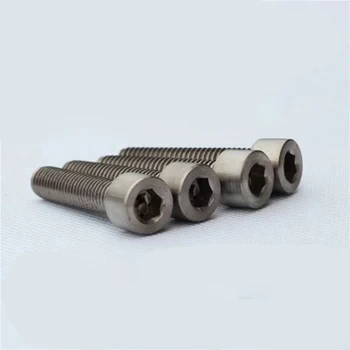 M6 Hex socket Screws TA2 Titanium Allen Cylindrical head Bolts Pure Titanium Screw Length 12mm-60mm
M6 Hex socket Screws TA2 Titanium Allen Cylindrical head Bolts Pure Titanium Screw Length 12mm-60mm