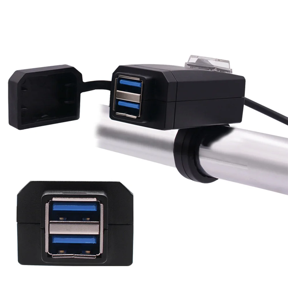 Быстрая зарядка 3 0 двойной USB 12 В водонепроницаемое зарядное устройство на руль