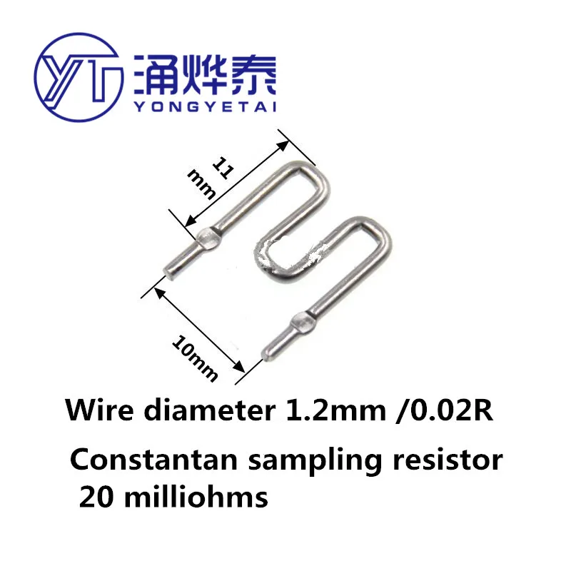 YYT Constantan проволочный резистор для забора проволоки 20mR 20 миллиом 0 02r Диаметр 1 2 мм