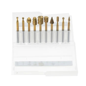 10pcs/lots 3mm HSS Titanium Dremel Routing Rotary Milling Cutter Tool Rotary File Cutter Woodworking Tool Bur Bit Engraving Bits
10pcs/lots 3mm HSS Titanium Dremel Routing Rotary Milling Cutter Tool Rotary File Cutter Woodworking Tool Bur Bit Engraving Bits