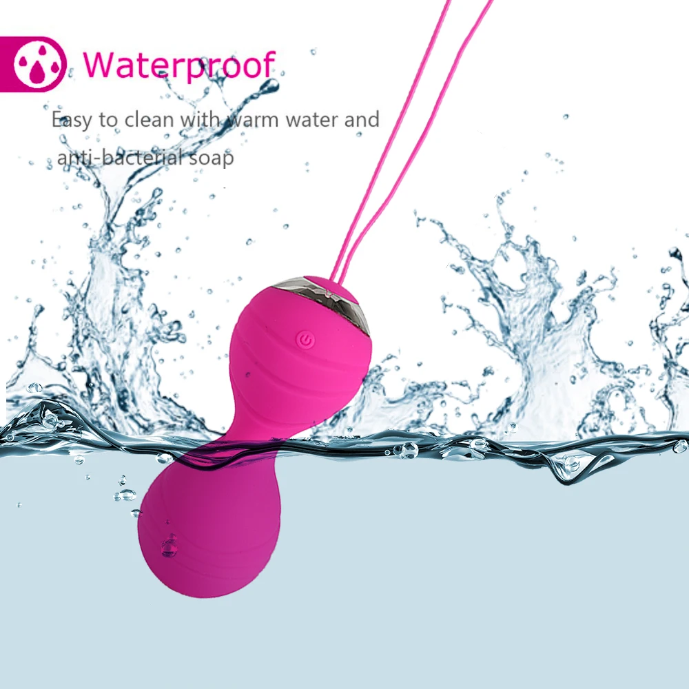 4 pcs Vaginal Tighten Exercise Kegel Balls Vibrator For Women Wireless Remote Vibrating Vagina Eggs Vibrator Sex Toy For Women (4)