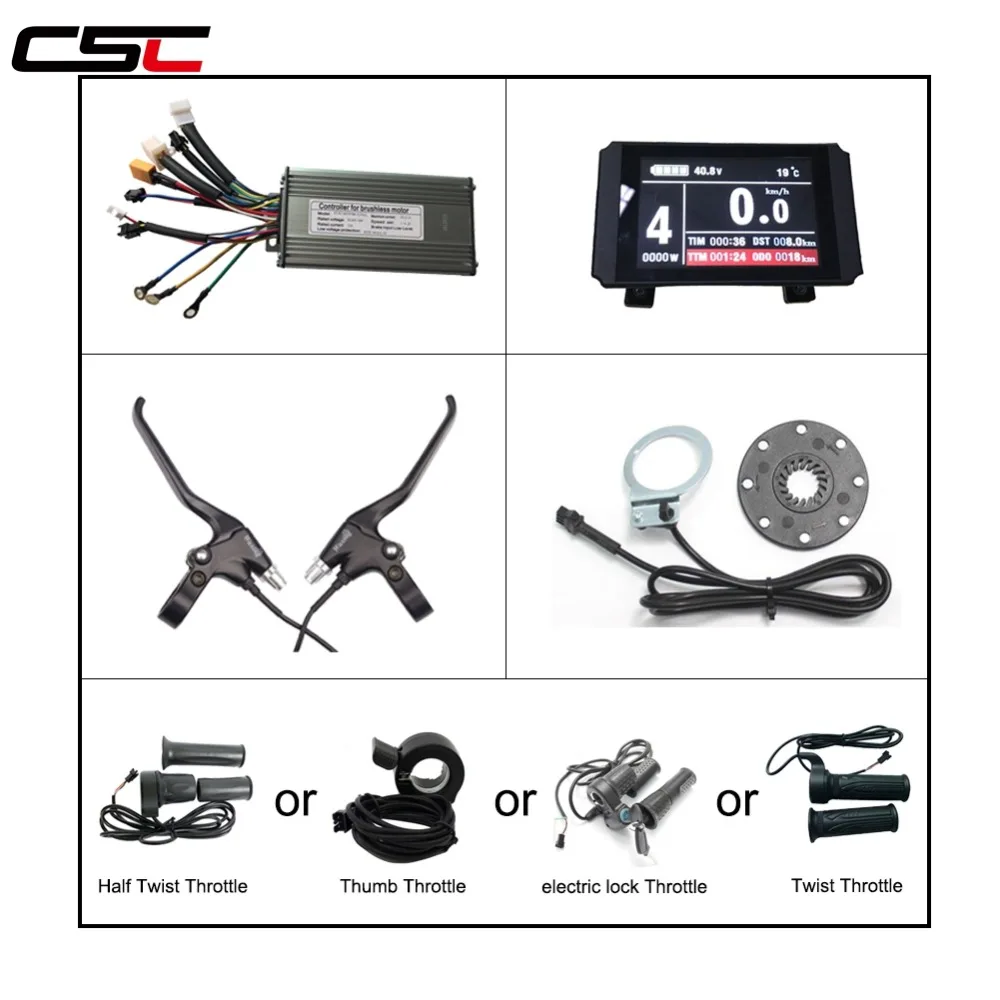 Electric bike Brushless 9 Mosfet Sine Wave Controller+LCD8 Display USB poort+Power cut-off Brake lever+Throttle+8 Magnet PAS
Electric bike Brushless 9 Mosfet Sine Wave Controller+LCD8 Display USB poort+Power cut-off Brake lever+Throttle+8 Magnet PAS