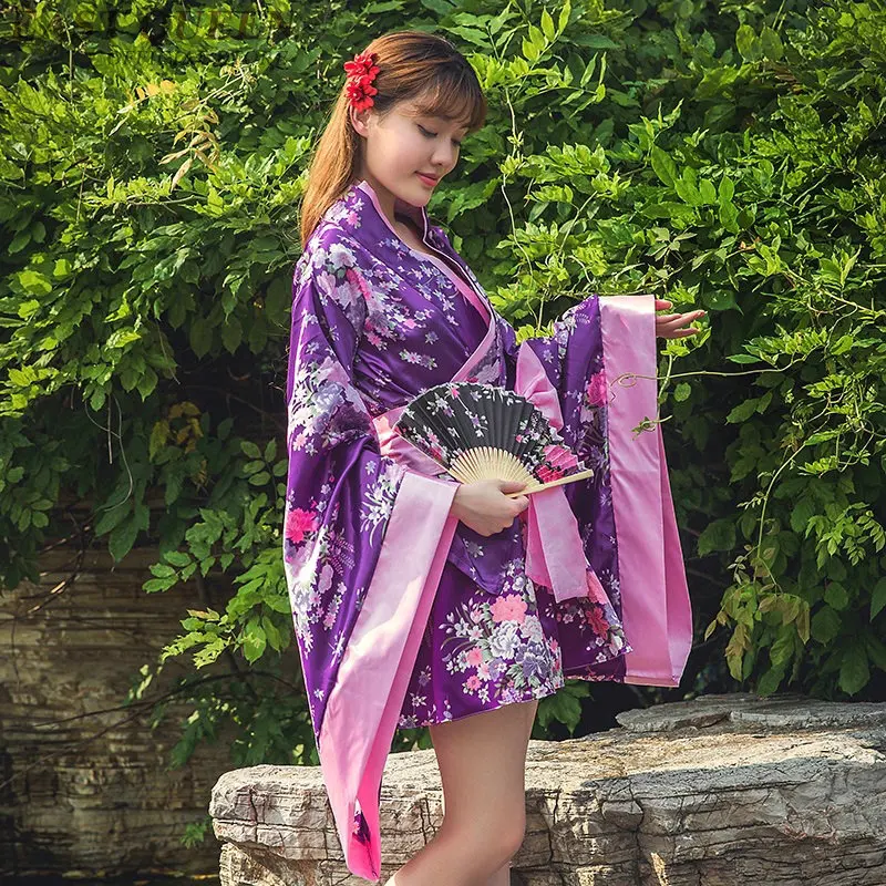Women Japanese kimono traditional clothing 2018 full sleeve kimono dress for stage cosplay lady female yukata costume DD981 L
Women Japanese kimono traditional clothing 2018 full sleeve kimono dress for stage cosplay lady female yukata costume DD981 L