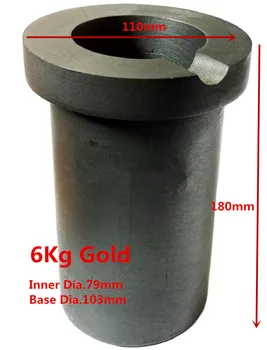 6kg Gold Melting Graphite Crucible , Induction heating crucible for melting platinum furnace
6kg Gold Melting Graphite Crucible , Induction heating crucible for melting platinum furnace
