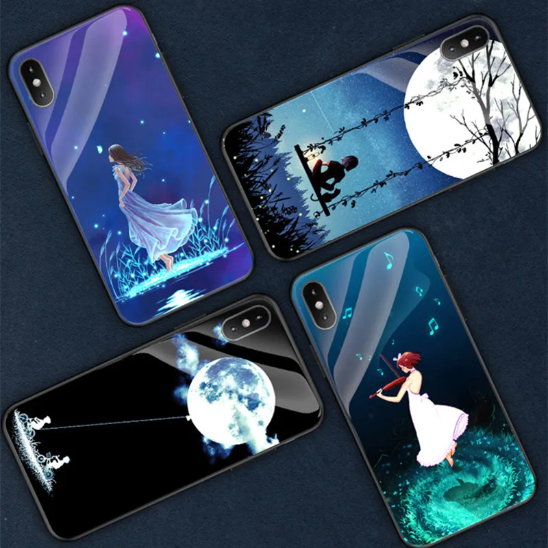 Phone Case Back Cover Case For iphone X 8 8Plus Soft TPU Full Protective Shell For iPhone 6 6p 7 7plus Luminous phone case Coque
Phone Case Back Cover Case For iphone X 8 8Plus Soft TPU Full Protective Shell For iPhone 6 6p 7 7plus Luminous phone case Coque