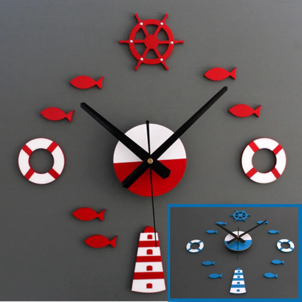 Homey Design 2017 Mediterranean Style DIY 3D Wall Clock Home Wall Stickers Clock Modern European style Feb07
Homey Design 2017 Mediterranean Style DIY 3D Wall Clock Home Wall Stickers Clock Modern European style Feb07