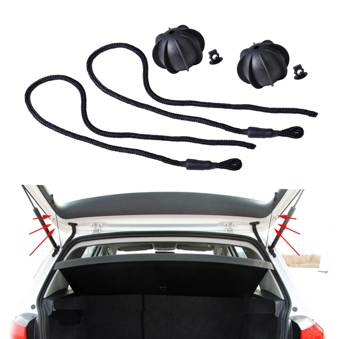 CITALL 2pcs Interior Rear Parcel Shelf String Tonneau Cover Strap Cord for VW Golf Mk5 Mk6 GTI Rabbit 1K6863447A 1K6863447A9B9
CITALL 2pcs Interior Rear Parcel Shelf String Tonneau Cover Strap Cord for VW Golf Mk5 Mk6 GTI Rabbit 1K6863447A 1K6863447A9B9