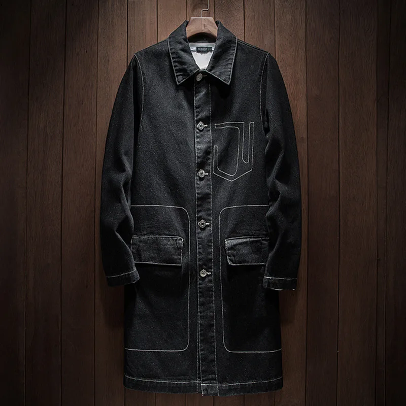 2019 New Arrival Spring High Quality Cotton Denim Trench Coat Men,men's Denim Casual Jackets ,plus-size
2019 New Arrival Spring High Quality Cotton Denim Trench Coat Men,men's Denim Casual Jackets ,plus-size