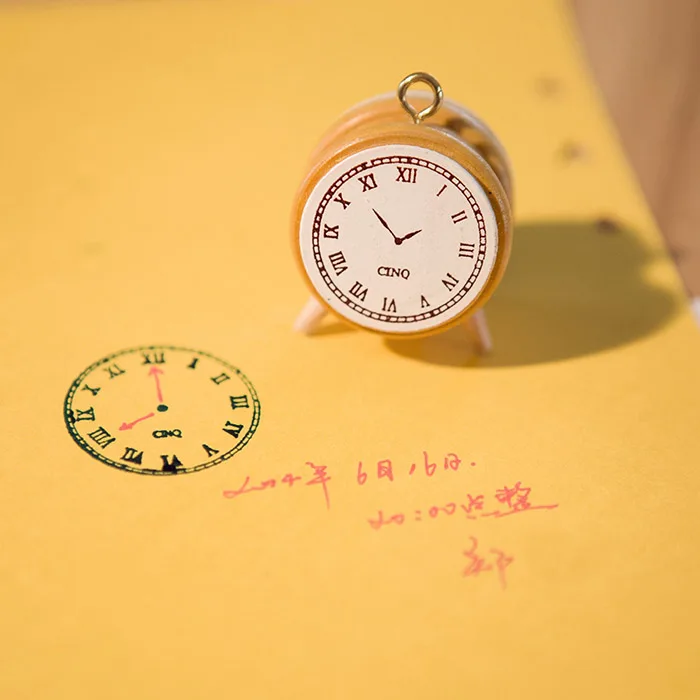 Vintage Zakka Style Clock Pattern Wooden Hand Account Log Seal Can Be Handwritten Time Planning Scrapbooking Stamp Wood Stamp
Vintage Zakka Style Clock Pattern Wooden Hand Account Log Seal Can Be Handwritten Time Planning Scrapbooking Stamp Wood Stamp