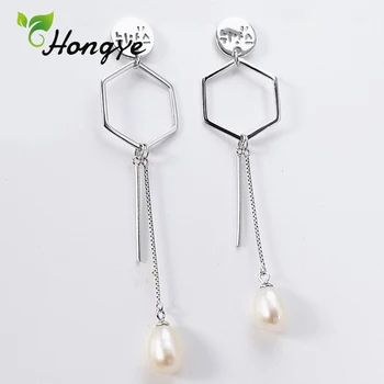 Hongye Trendy Women Drop Earrings Korean Silver 925 Long Dangling Hollow Geometric Pearl Earrings Fashion Brincos 2020 Wholesale
Hongye Trendy Women Drop Earrings Korean Silver 925 Long Dangling Hollow Geometric Pearl Earrings Fashion Brincos 2020 Wholesale
