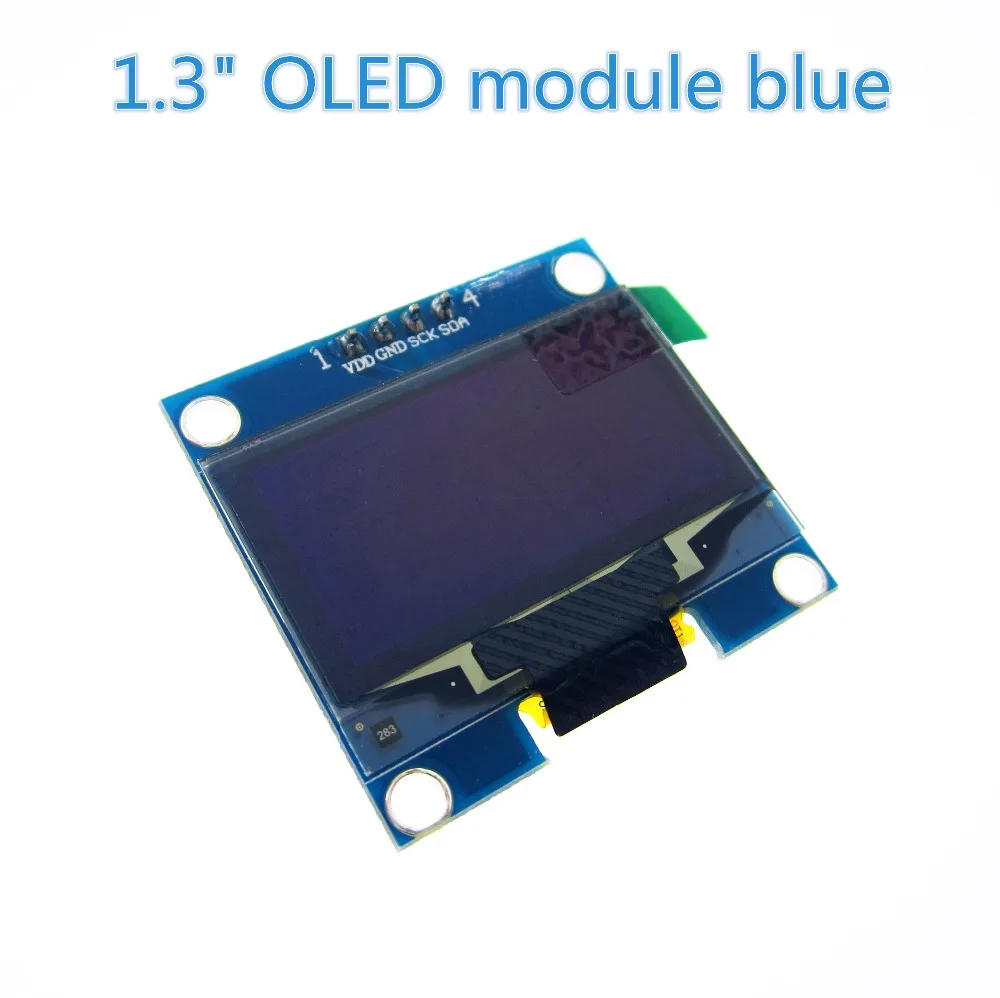 1PCS 1.3" OLED module blue color IIC I2C 128X64 1.3 inch OLED LCD LED Display Module 1.3" IIC I2C Communicate
1PCS 1.3" OLED module blue color IIC I2C 128X64 1.3 inch OLED LCD LED Display Module 1.3" IIC I2C Communicate