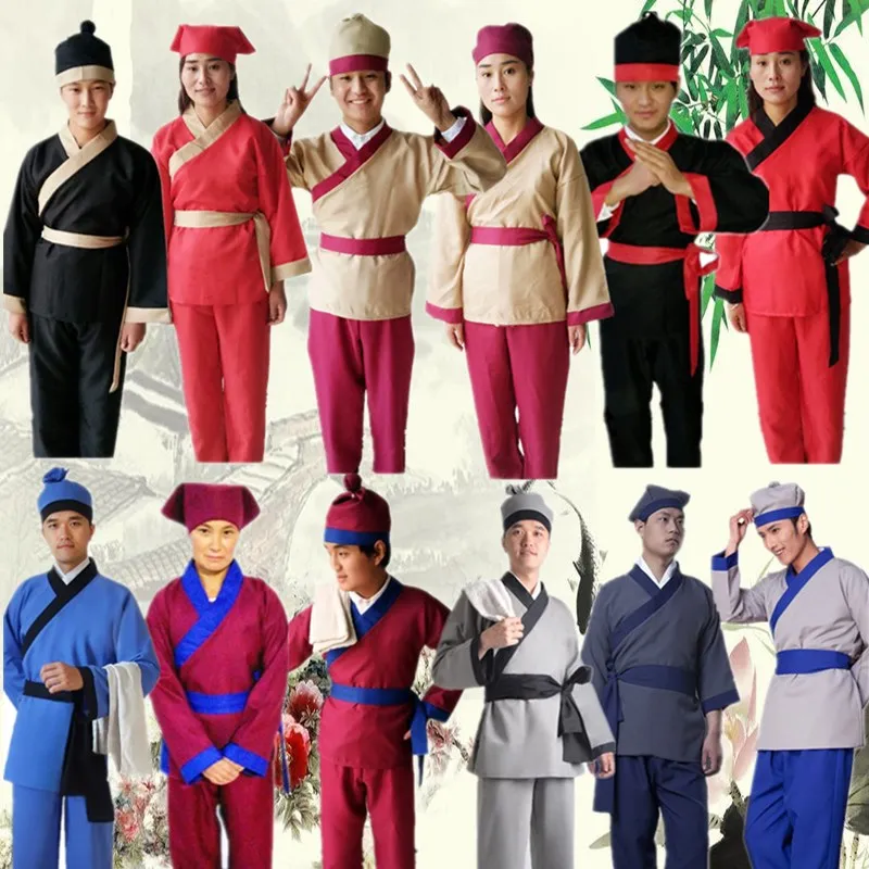 Chinese Traditional Waiter Costume Ancient Hanfu Costume for Stage Men Tang Suit Performance Outfit for Dynasty Men Servant Suit
Chinese Traditional Waiter Costume Ancient Hanfu Costume for Stage Men Tang Suit Performance Outfit for Dynasty Men Servant Suit