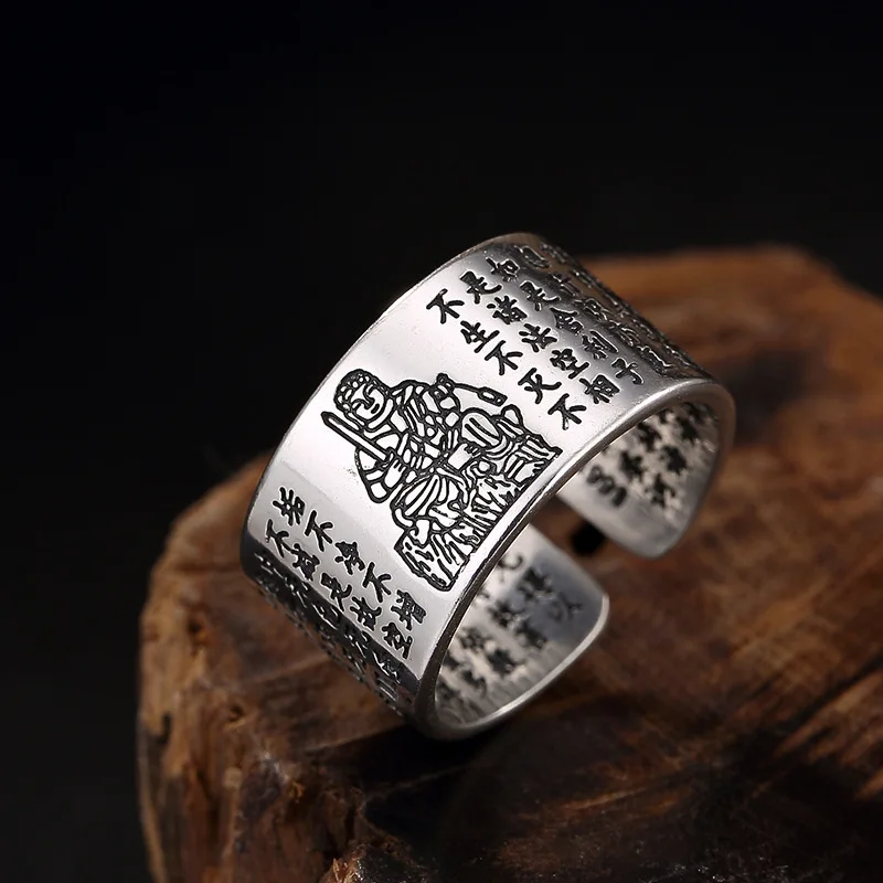 925 Sterling Silver Antique store Ring Buddhism Ring THAI Vintage Gift Men woman Religion Totem Asia Gautama Buddha texts
925 Sterling Silver Antique store Ring Buddhism Ring THAI Vintage Gift Men woman Religion Totem Asia Gautama Buddha texts
