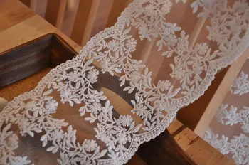 Free Shipping Embroidered Floral Mesh Lace Fabric Trim In Ivory White For Bridal Veil, Wedding Dress 5 Yards
Free Shipping Embroidered Floral Mesh Lace Fabric Trim In Ivory White For Bridal Veil, Wedding Dress 5 Yards