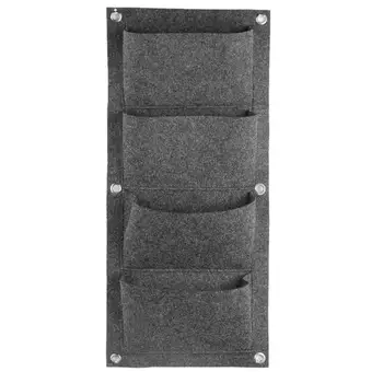 4 Pockets Gray Plant Bag Hanging Vertical Wall Garden Planter Flower Planting Bags Pot Home Indoor Outdoor Balcony Gardening
4 Pockets Gray Plant Bag Hanging Vertical Wall Garden Planter Flower Planting Bags Pot Home Indoor Outdoor Balcony Gardening