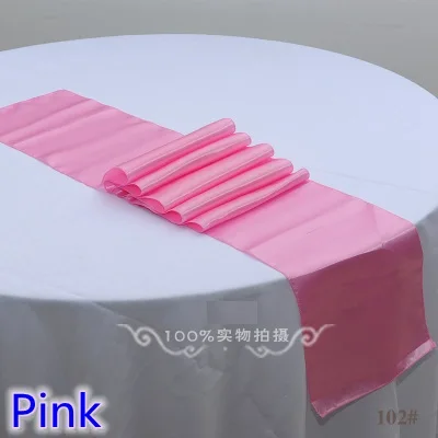 Pink Colour Table runner satin shiny colour table decoration wedding hotel party show table runner cheap
Pink Colour Table runner satin shiny colour table decoration wedding hotel party show table runner cheap