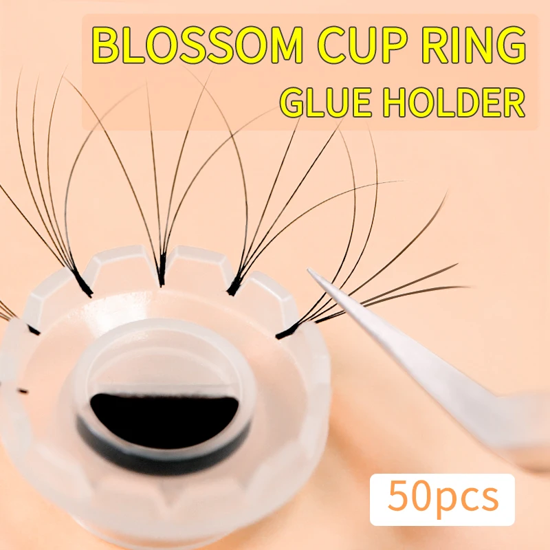 efc beauty 50pcs Individual Eyelash Glue Holder Grafting Eyelashes Quick Blossom Cup Ring Eyelash Extension Adhesive Stand
efc beauty 50pcs Individual Eyelash Glue Holder Grafting Eyelashes Quick Blossom Cup Ring Eyelash Extension Adhesive Stand