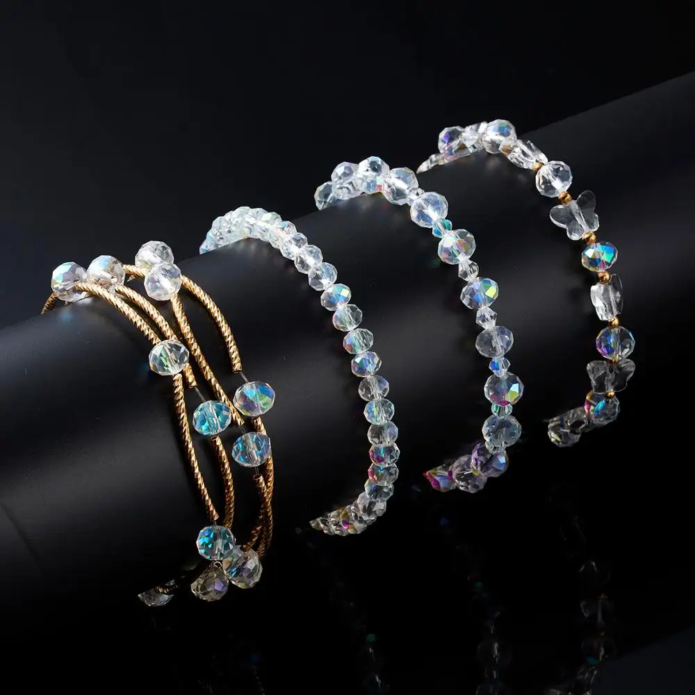 New Arrival 7/8mm Colorful Glass Crystal Beaded Bracelets Femme Sweet Elegant Handmade Elastic Rope Wrap Bracelets Jewelry Gift
New Arrival 7/8mm Colorful Glass Crystal Beaded Bracelets Femme Sweet Elegant Handmade Elastic Rope Wrap Bracelets Jewelry Gift