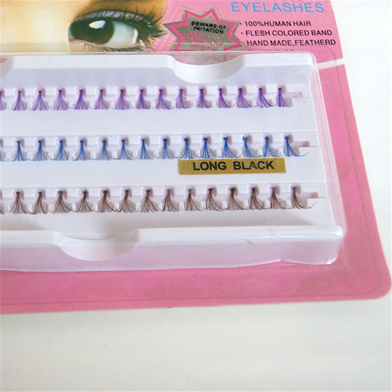 60 Cluster Lashes Human Hair Coloful Individual Eyelashes Brown Blue Purple Mixed in One Tray Color Eyelash Extension Tools
60 Cluster Lashes Human Hair Coloful Individual Eyelashes Brown Blue Purple Mixed in One Tray Color Eyelash Extension Tools